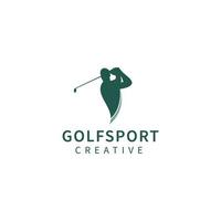 Golf Logo Template Design Symbol Vektorgrafik. vektor