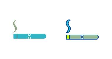 Einzigartiges Vektorsymbol für beleuchtete Zigarren vektor