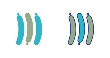 Vektorsymbol für heiße Wurst vektor