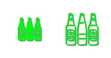 öl flaskor vektor ikon