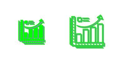 Wachstumsdiagramm-Vektorsymbol vektor