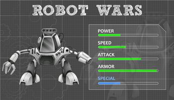 Robot design med många funktioner vektor