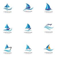 Ozeankreuzfahrtschiff Silhouette einfaches lineares Logo