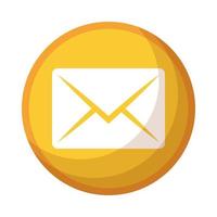 kuvert post post isolerad ikon vektor