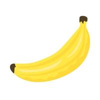 banan färsk frukt hälsosam ikon vektor