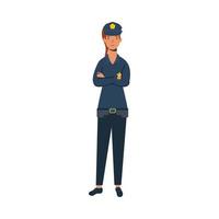 Polizei Mann Arbeiter Vektor-Design vektor