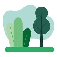 Waldlandschaft Naturszene Symbol vektor