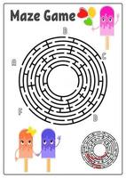 Labyrinth für Kinder. Puzzle für Kinder. Labyrinth Rätsel. vektor