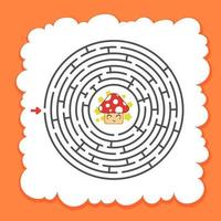 Labyrinth für Kinder. Puzzle für Kinder. Labyrinth Rätsel. vektor