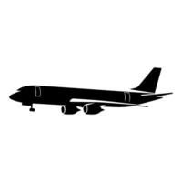 flygplan silhuett vektor ClipArt