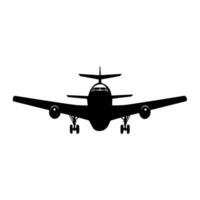 flygplan silhuett vektor ClipArt