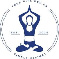 yoga 2024 logotyp design vektor