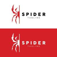 Spinne Logo Vektor Symbol Illustration Design