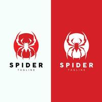 Spinne Logo Vektor Symbol Illustration Design