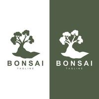 Bonsai Baum Logo Vektor Symbol Illustration Design