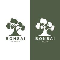 Bonsai Baum Logo Vektor Symbol Illustration Design