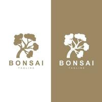 Bonsai Baum Logo Vektor Symbol Illustration Design