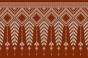 korsa sy färgrik geometrisk traditionell etnisk mönster ikat sömlös mönster abstrakt design vektor