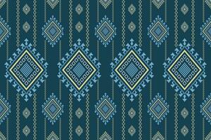 korsa sy färgrik geometrisk traditionell etnisk mönster ikat sömlös mönster abstrakt design vektor