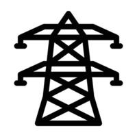 elektrisch Turm Vektor Glyphe Symbol zum persönlich und kommerziell verwenden.