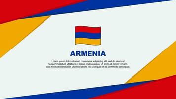 armenia flagga abstrakt bakgrund design mall. armenia oberoende dag baner tecknad serie vektor illustration. armenia