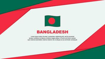 bangladesh flagga abstrakt bakgrund design mall. bangladesh oberoende dag baner tecknad serie vektor illustration. bangladesh