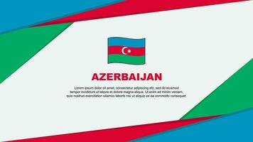 azerbaijan flagga abstrakt bakgrund design mall. azerbaijan oberoende dag baner tecknad serie vektor illustration. azerbaijan