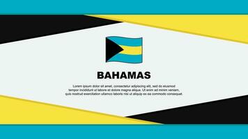Bahamas Flagge abstrakt Hintergrund Design Vorlage. Bahamas Unabhängigkeit Tag Banner Karikatur Vektor Illustration. Bahamas Vektor