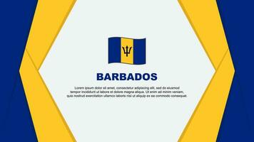 barbados flagga abstrakt bakgrund design mall. barbados oberoende dag baner tecknad serie vektor illustration. barbados bakgrund