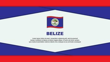 belize flagga abstrakt bakgrund design mall. belize oberoende dag baner tecknad serie vektor illustration. belize vektor