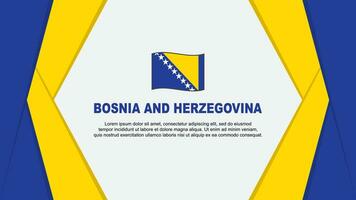 Bosnien und Herzegowina Flagge abstrakt Hintergrund Design Vorlage. Bosnien und Herzegowina Unabhängigkeit Tag Banner Karikatur Vektor Illustration. Bosnien und Herzegowina Hintergrund