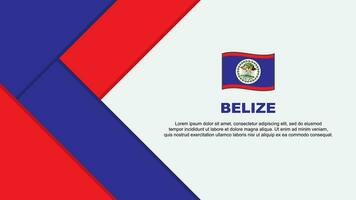 belize Flagge abstrakt Hintergrund Design Vorlage. belize Unabhängigkeit Tag Banner Karikatur Vektor Illustration. belize Illustration