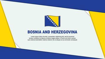 Bosnien und Herzegowina Flagge abstrakt Hintergrund Design Vorlage. Bosnien und Herzegowina Unabhängigkeit Tag Banner Karikatur Vektor Illustration. Bosnien und Herzegowina Unabhängigkeit Tag