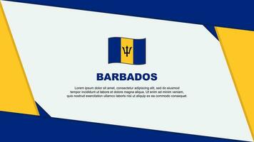 barbados flagga abstrakt bakgrund design mall. barbados oberoende dag baner tecknad serie vektor illustration. barbados oberoende dag
