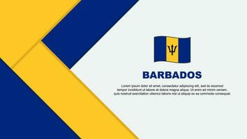 barbados flagga abstrakt bakgrund design mall. barbados oberoende dag baner tecknad serie vektor illustration. barbados illustration