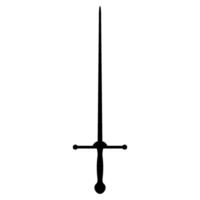 fäktning svärd ikon vektor