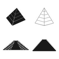 Symbol für Pyramidenvektor vektor