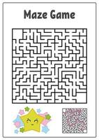 Labyrinth für Kinder. Puzzle für Kinder. Labyrinth Rätsel. vektor