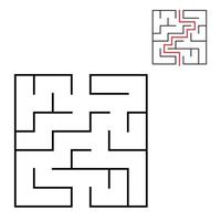 Labyrinth für Kinder. Puzzle für Kinder. Labyrinth Rätsel. vektor