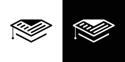 Daten Datei Logo und Abschluss Deckel Design Linie Symbol Vektor Illustration