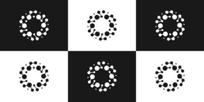 Verbindung Logo Molekül Symbol Vektor Illustration