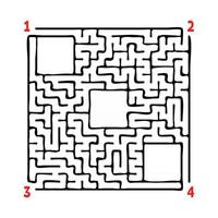 Labyrinth für Kinder. Puzzle für Kinder. Labyrinth Rätsel. vektor