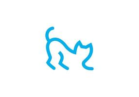 diese ist ein Katze Logo Design zum Ihre Geschäft vektor