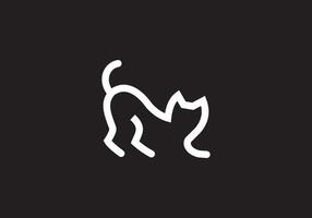 diese ist ein Katze Logo Design zum Ihre Geschäft vektor