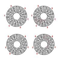 Labyrinth für Kinder. Puzzle für Kinder. Labyrinth Rätsel. vektor