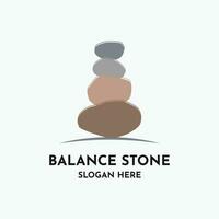 Balance Stein bunt Logo Design Idee vektor