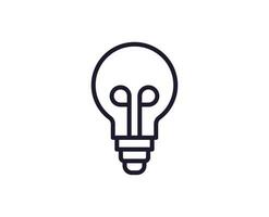 Single Linie Symbol von Lampe auf isoliert Weiß Hintergrund. hoch Qualität editierbar Schlaganfall zum Handy, Mobiltelefon Apps, Netz Design, Webseiten, online Geschäfte usw. vektor