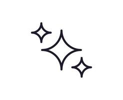 Single Linie Symbol von Star auf isoliert Weiß Hintergrund. hoch Qualität editierbar Schlaganfall zum Handy, Mobiltelefon Apps, Netz Design, Webseiten, online Geschäfte usw. vektor