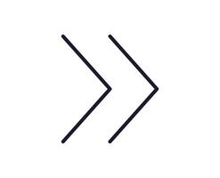 Pfeil Linie Symbol auf Weiß Hintergrund vektor
