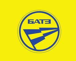 fk bate borisov klubb symbol logotyp Vitryssland liga fotboll abstrakt design vektor illustration med gul bakgrund